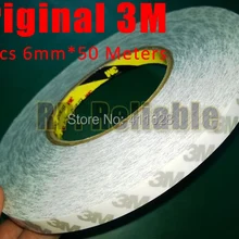 10x 6 мм* 50 м 3 м 9080 Двухсторонняя клейкая лента для именной пластины, чехол для мобильного телефона, клейкая Светодиодная лента, общее использование