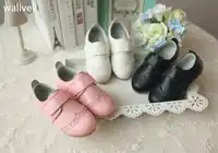 wallvell New leather girls casual shoes children's leather shoes Korean leather baby shoes baby princess shoes