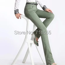 Новое поступление весна осень высокая талия хлопок повседневные брюки для женщин Полная Длина Эластичные плюс размер женские брюки Тонкий ssj0501