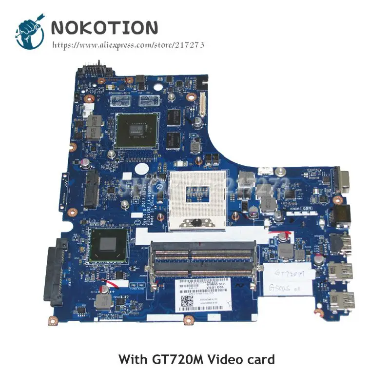 NOKOTION For Lenovo G500S Laptop Motherboard 900003095 LA-9901P MAIN BOARD HM76 DDR3 GT720M 1GB NOKOTION For Lenovo G500S Laptop Motherboard 900003095 LA-9901P MAIN BOARD HM76 DDR3 GT720M 1GB