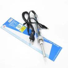 ЕС вилка 220 в 60 Вт 907 Регулируемая постоянная температура бессвинцовый внутренний нагрев Электрический паяльник