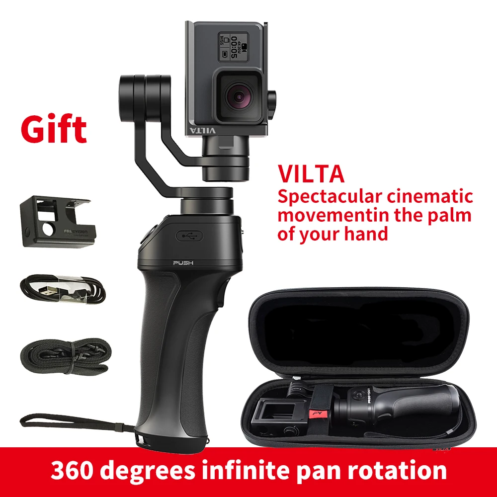 Freevision VILTA 3 axis gimbal for action camera Gopro hero 4 5 xiaoyi