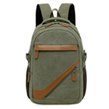 

THINKTHENDO New Men's Vintage Canvas Backpack Rucksack Laptop Shoulder Travel Bookbag Shoulder Bag 2018 Fashion