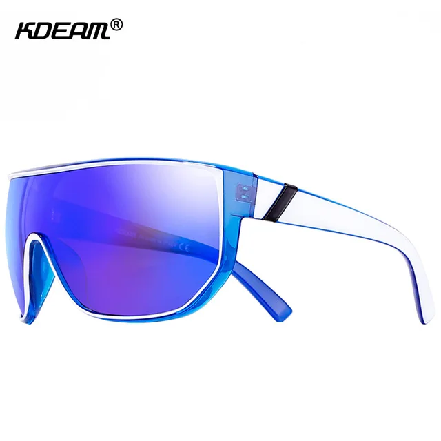 

KDEAM Happy Oversized Men Sunglasses With Designer Box Fashion Big Sun Glasses Women anteojos de sol UV400 With Case KD100