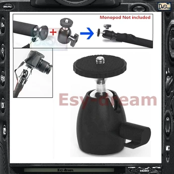 

1/4'' Mini Full Metal Ball Head Platform For Monopod Tripod Light Stand 1/4inch PT165