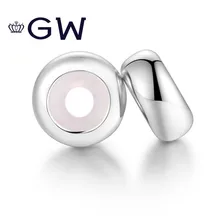 2 шт./лот, серебряные 925 пробки, силиконовые бусины, подходят для аутентичных pandora, подвески, серебро 925, браслет, Подвески для изготовления ювелирных изделий