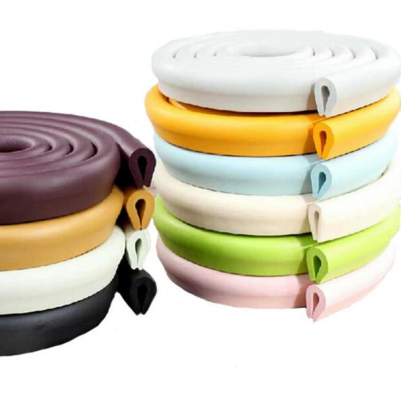 

2M Baby bumper strip Baby Safety Corner protector Table Edge Corner Cushion Strip with 3M Sticker ''U' Style Table Corner Guard