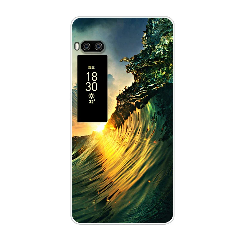 Чехол для Meizu Pro 7 модная Прозрачная мягкая задняя крышка из ТПУ Plus силиконовые