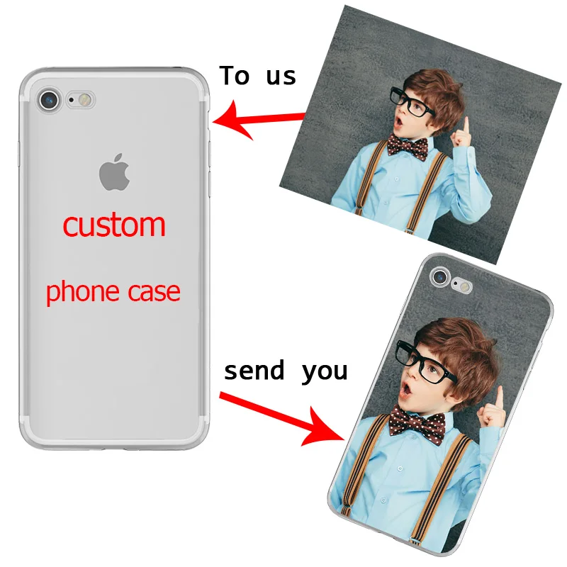 

Custom Design Phone Case Printed Coque for iphone 6 6S 7 Plus 5 5S SE DIY Photo Soft Silicon Transparent tpu for Samsung Cover