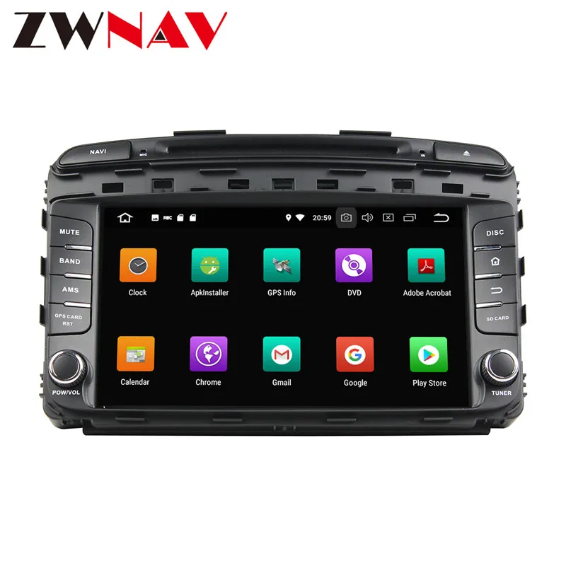 Cheap IPS Screen Android 8.0 4+32G Car multimedia Player head unit For Kia SORENTO 2015 GPS Navigation Radio Free Maps auto stereo BT 11