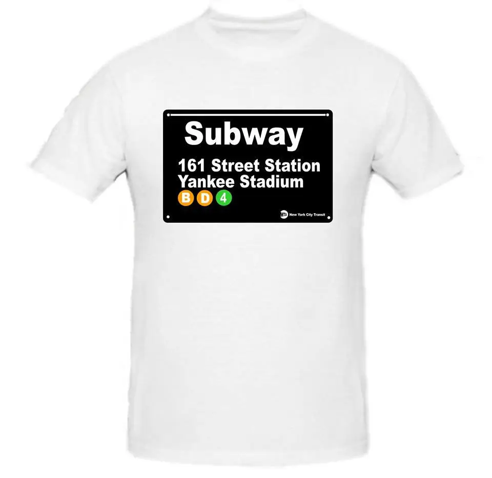 NYC Subway Sign New York T shirt Yankee Stadium Station