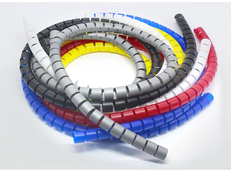 

L1.5M 3M Spiral Wire Organizer Cable Winder Wrap Tube Flexible Management Wire Storage for PC Computer Data Line Cord Protector