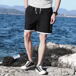 Держать боевой Для Мужчин's Шорты 2019 новый летний Повседневное свободные пояса шнурком хлопковые пляжные шорты Для мужчин спортивная