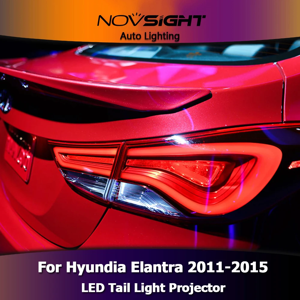 NOVSIGHT 2 шт. сенсор светодиодный налобный фонарь высокого качества автомобильный светильник в сборе для hyundai Elantra 2011 2012 2013 20142015