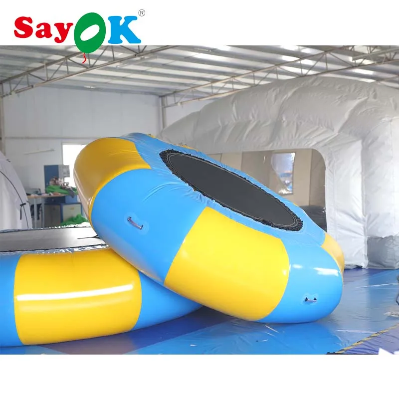 Sayok надувной водный батут 0,6 мм/0,9 мм ПВХ надувной водяной батут летняя игрушка для бассейна воды игры