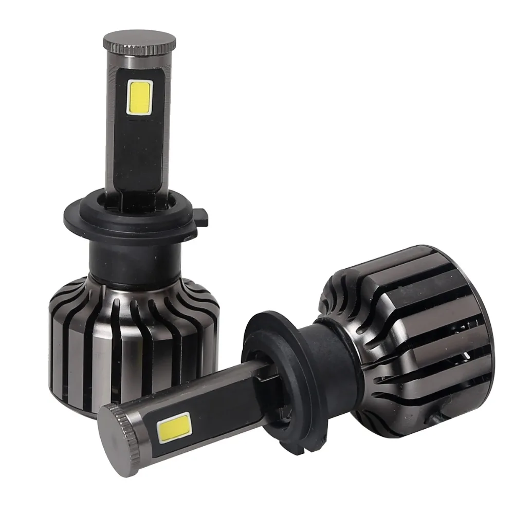 

2017 H7 1set  Car Headlights 90w 9000lm Led Head Light Bulb Automobiles Headlamp 6000K white Fog Lamps xenon replace high low