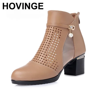 

HOVINGE band women sansals hollow mesh female sandals higheel women platform summer shoes gladiator sandals