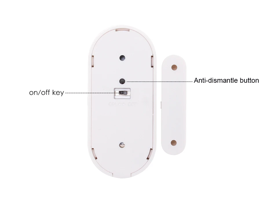 2 шт. оригинальный беспроводной 433 МГц PG106 двери окна магнит сенсор Secure Smart Gap сенсор дверной контакт для PG106 сигнализации дома системы