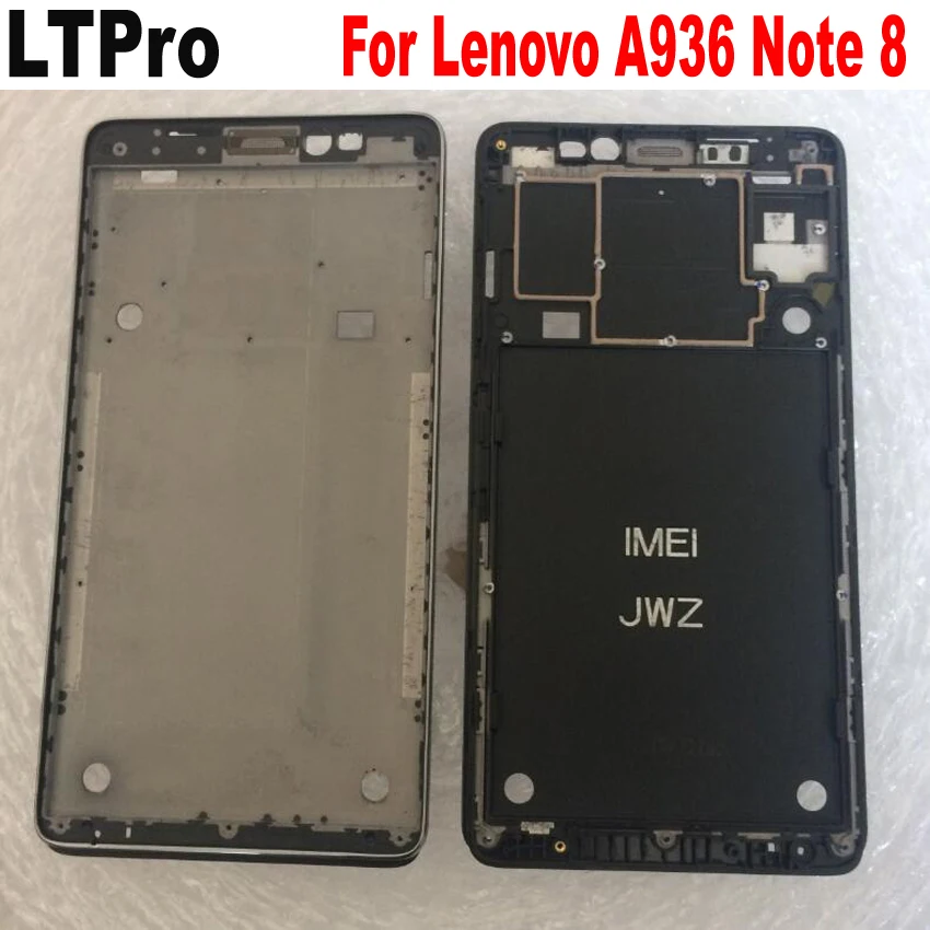 LTPro высокое качество передний ЖК-Корпус Лицевая панель/средняя рамка для lenovo A936 NOTE 8 части телефона