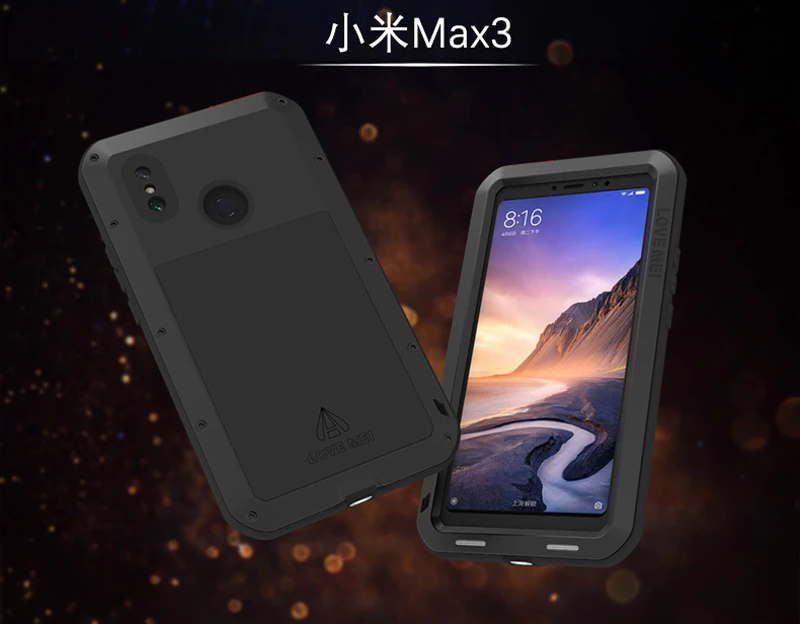 Алюминиевый металлический противоударный чехол для Xiaomi mi Max 3 2 и стекло экрана 360 Полный корпус защитный прочный Чехол Xiao mi Max 3 Чехол Max3