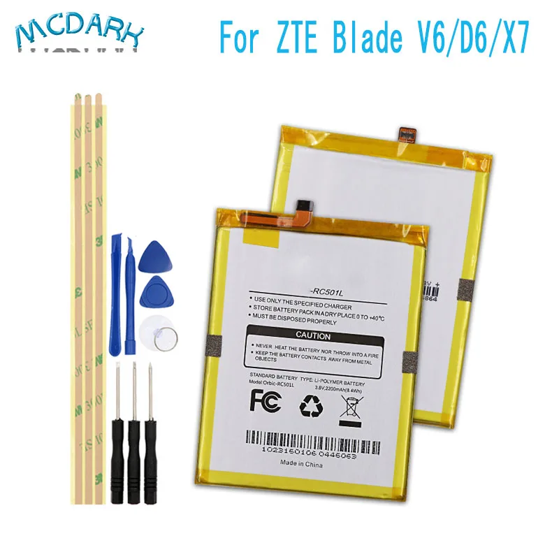 1 шт. Li3822T43P3h786032 батарея для Orbic Orbic-RC-501L для zte Blade V6 для zte Blade D6 для zte Blade X7 батарея+ Инструменты