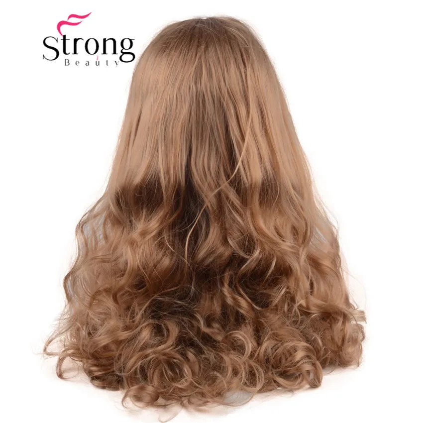 StrongBeauty длинные волнистые синтетические волосы на кружеве, парики для женщин, цвет на выбор