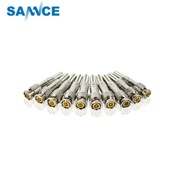 

SANNCE Hot 10 Pcs Solder Less Twist Spring BNC Connector Jack for Coaxial RG59 For CCTV Camera Surveillance Kit System