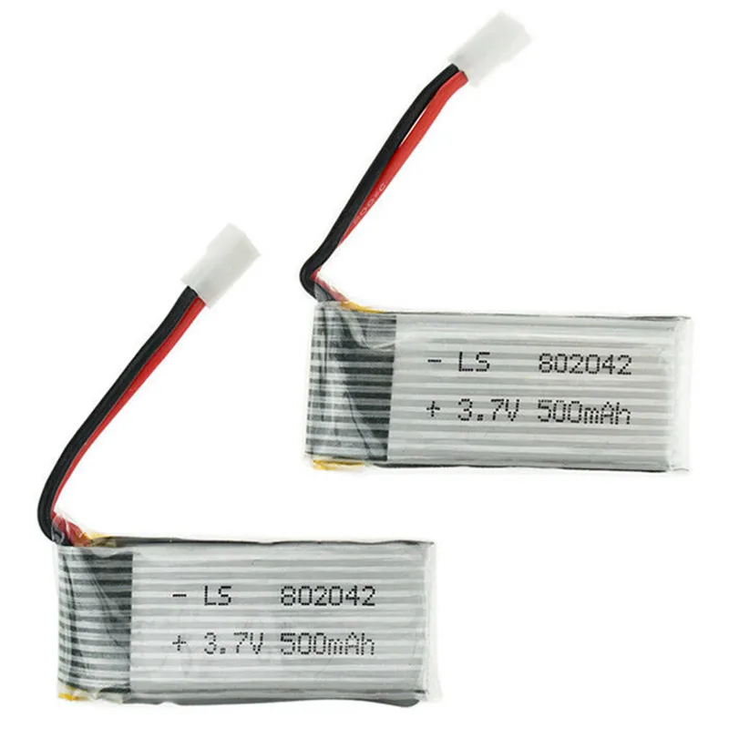 

5/10pcs 3.7V 500mAh 802042 Lipo Battery For Eachine E50 JJRC H37 H31 RC drone parts quadcopter