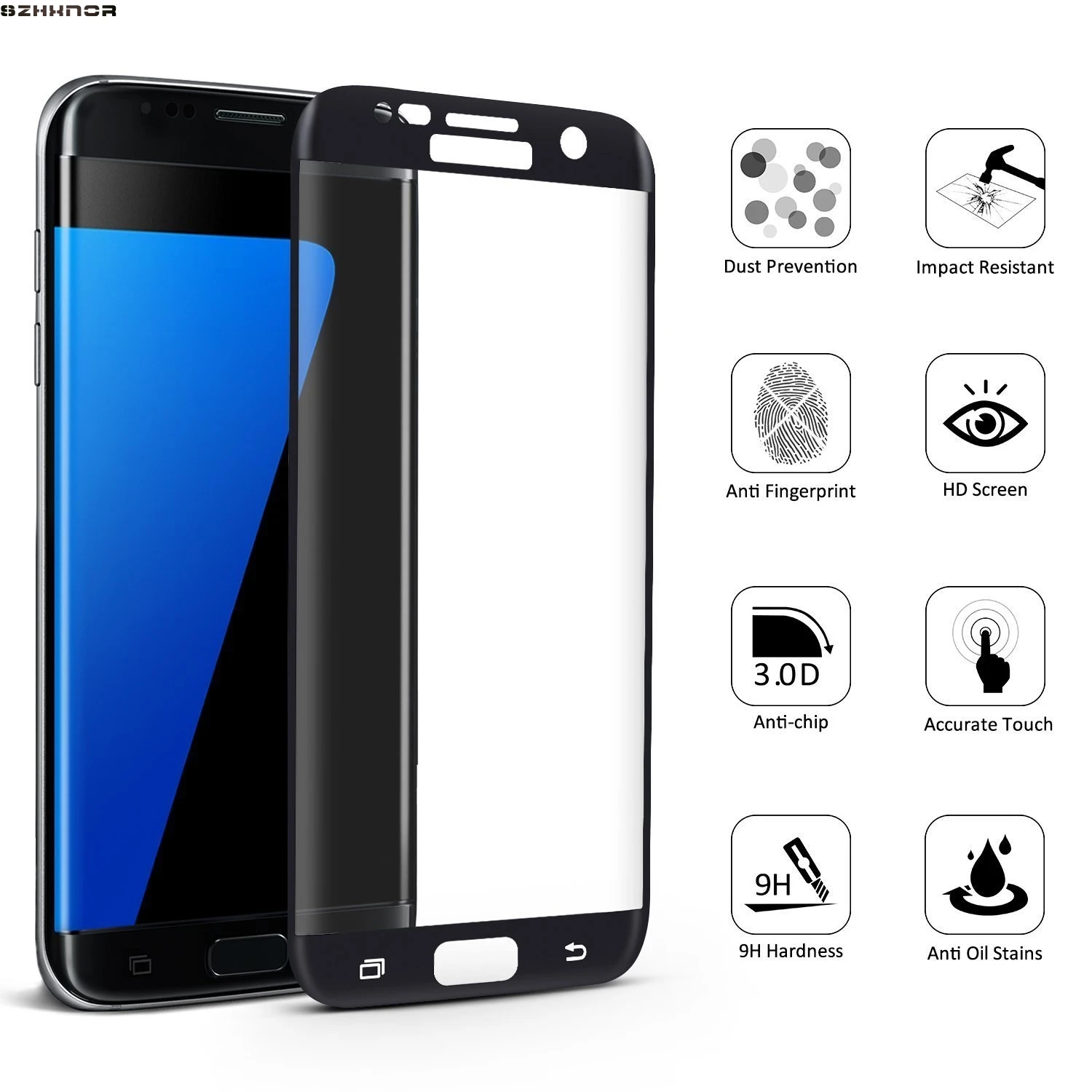 3pcs Curved Screen for samsung S7 Edge Tempered Galss Print Tempered 3pcs Curved Screen for samsung S7 Edge Tempered Galss Print Tempered Glass for samsung S7 Tempered Glass 3D Screen Protector in Phone Screen Protectors from
