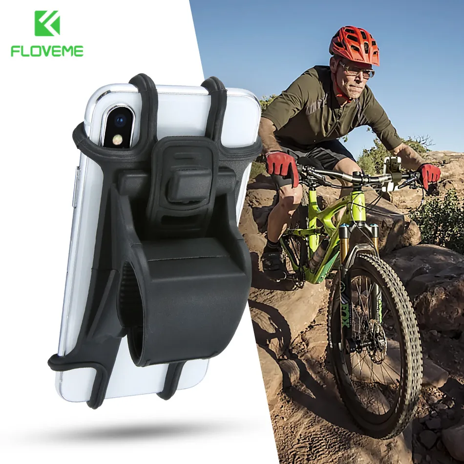 

FLOVEME Bike Phone Holder For iPhone XS Max XR XS 8 7 Plus 6 Plus 6 S Mount Bicycle Holder For Samsung S10 For Redmi Note 7 Hold