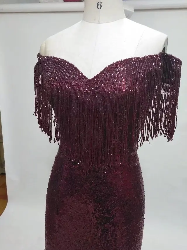 crystals sequin dress