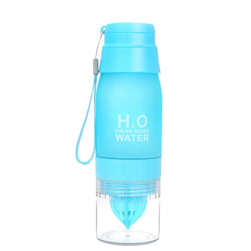 Новый 650 мл лимонная чашка H2O бутылка для воды напитков пластиковый спортивный
