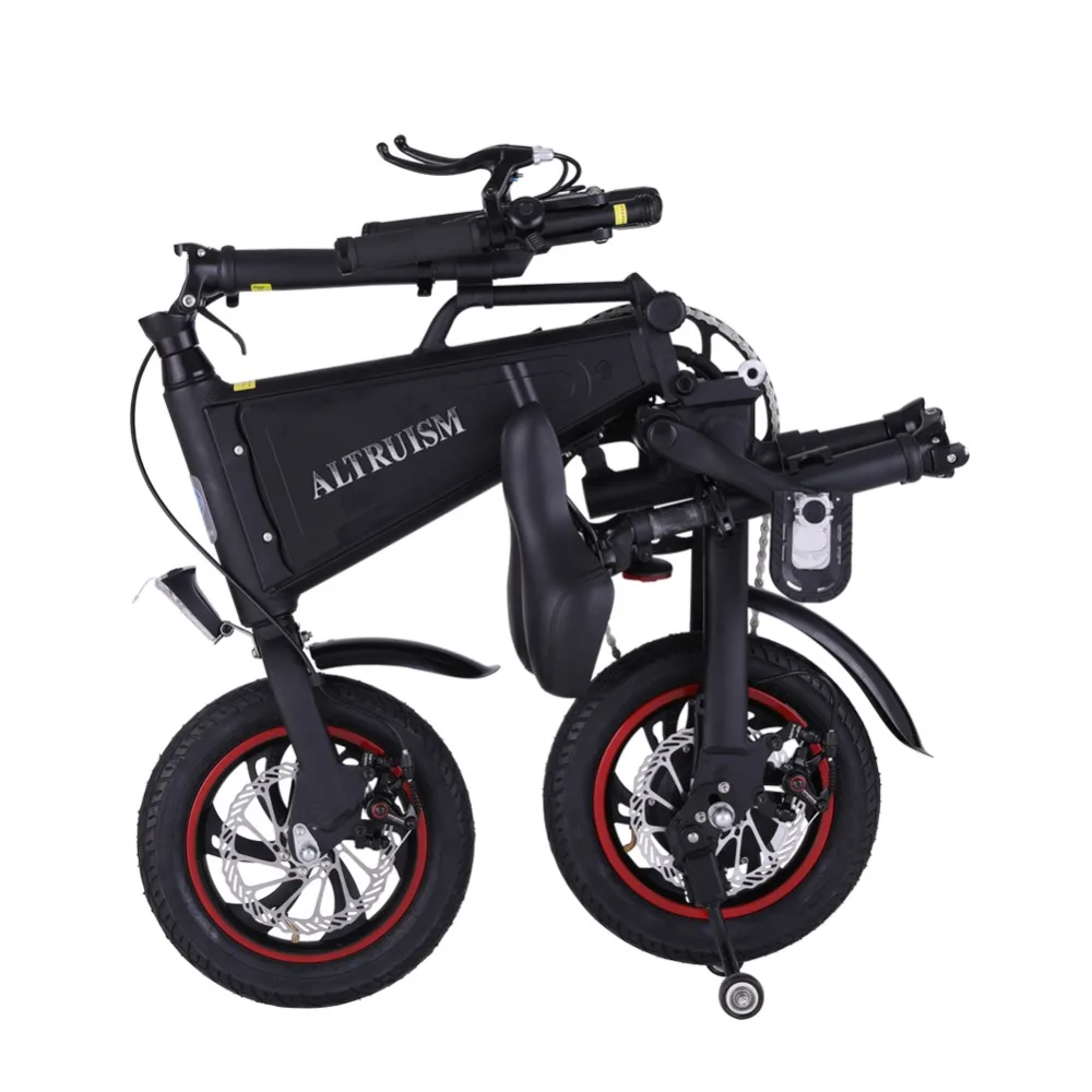 Excellent ALTRUISM A1 36V*350W Electric Bicycle Cycling Watertight Frame Inside Li-on Battery Folding ebike 1