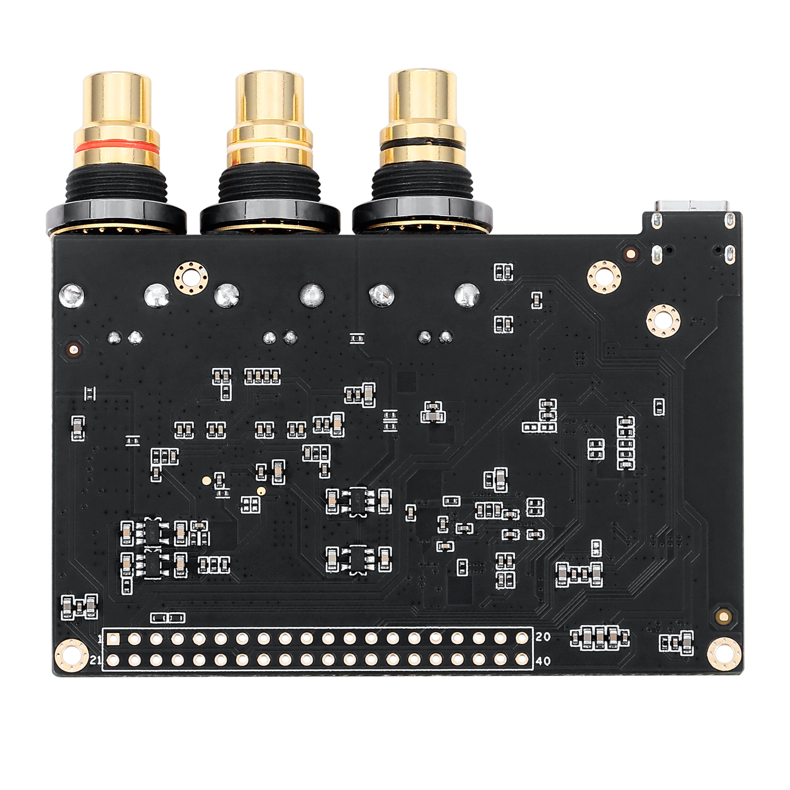 Günstig Khadas Ton Bord ES9038Q2M USB DAC Hallo Res Audio Entwicklung Board mit XMOS XU208 128 QF48