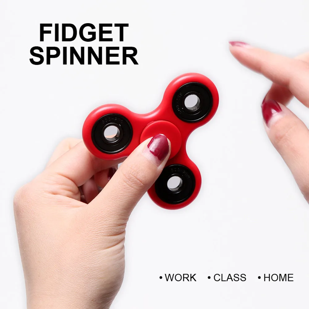 3 Цвет Пальца Гироскопа Игрушки Треугольной Рука Гироскоп Spinner Профессиональный