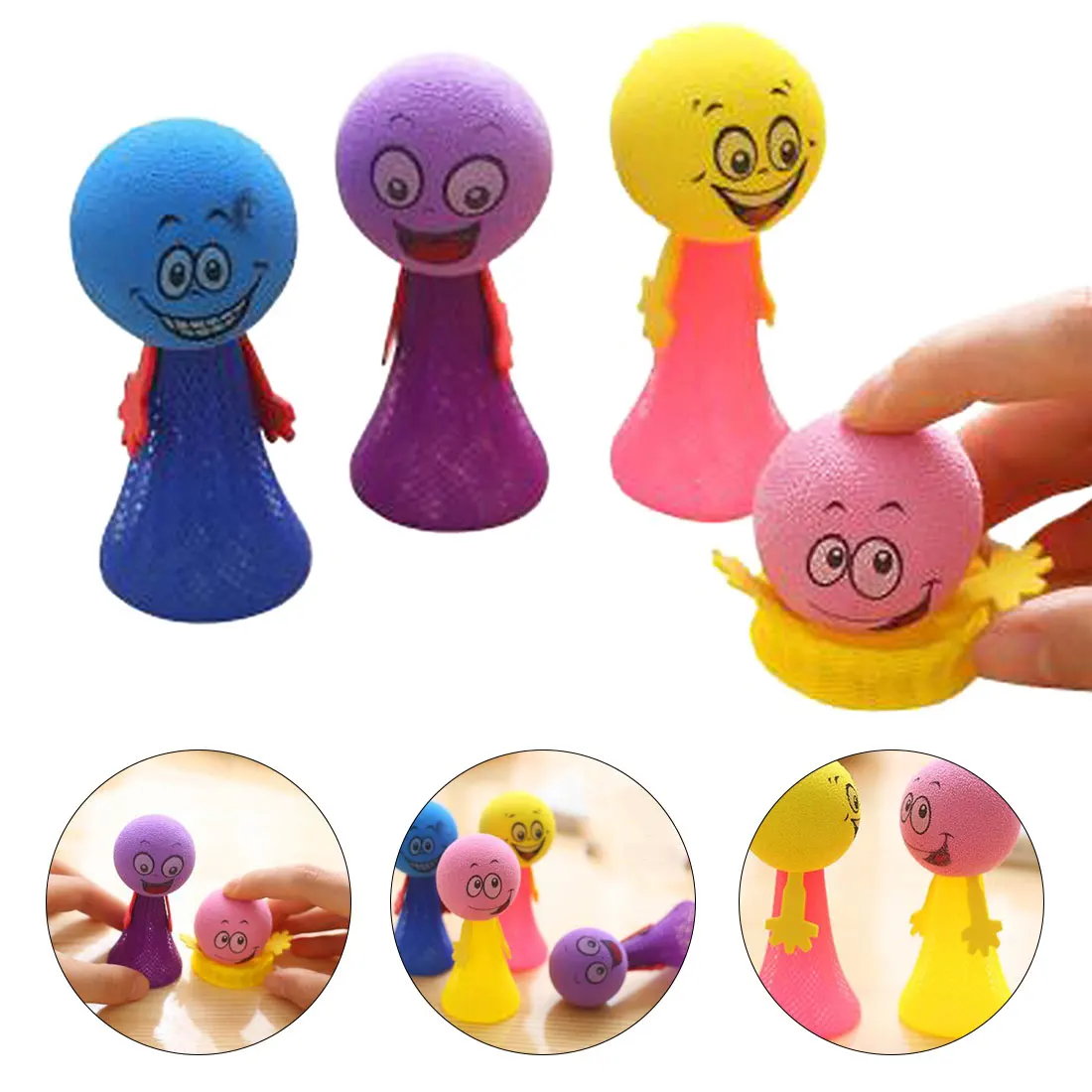 

Novelty Bouncing Elf Toys for Children Squeeze Jumping Bounce elf Joke Toys for Kids Party Game Kindergarten Easter Present