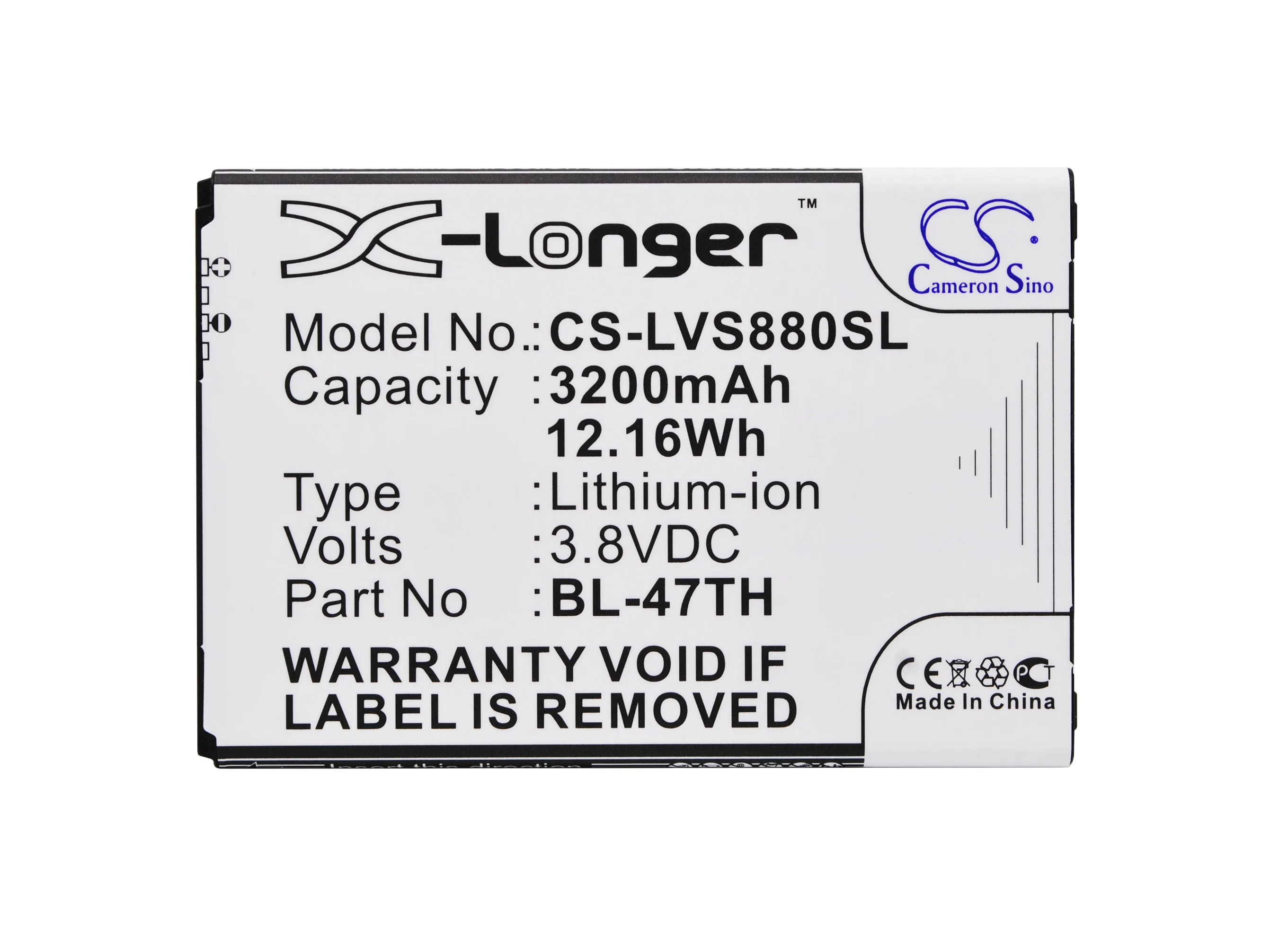 BL 47TH батареи Cameron Sino 3200mAh для LG B1 Lite D631 D837 D838 F350K F350L F350S G Pro 2 LTE Vista VS880 Vista|battery bl-47th|3200mah