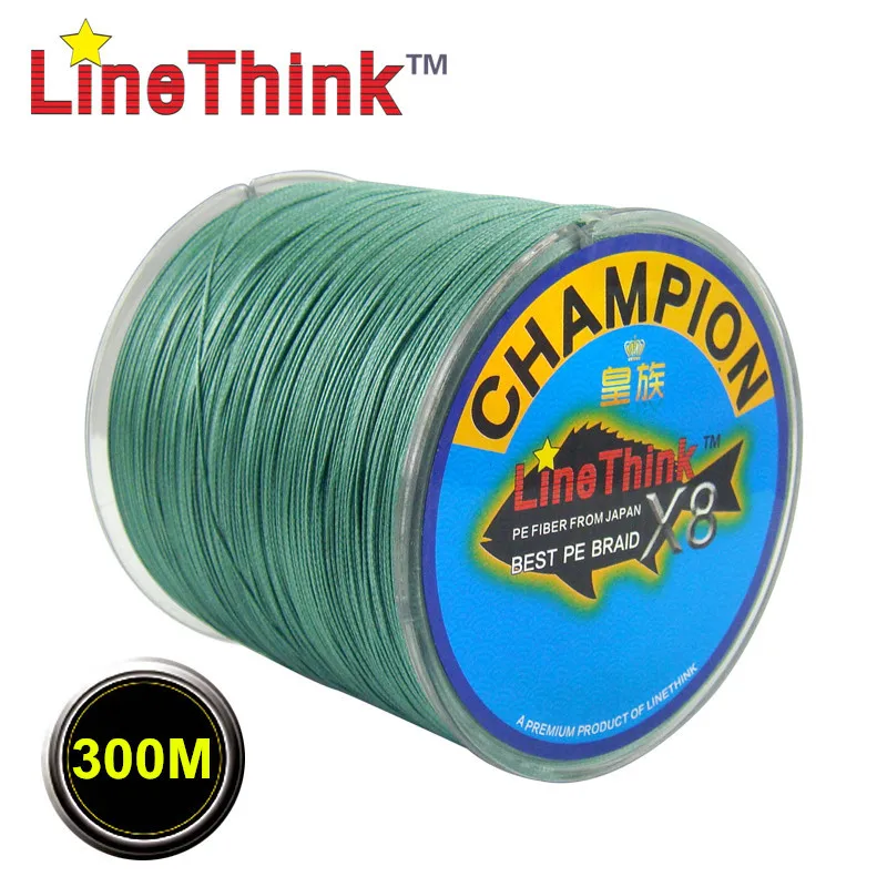 300 M GHAMPION LineThink العلامة التجارية 8 فروع/8 نسج أفضل جودة المتعددة الشعيرات صنارة صيد بولي ايثيلين مجدول الصيد جديلة شحن مجاني