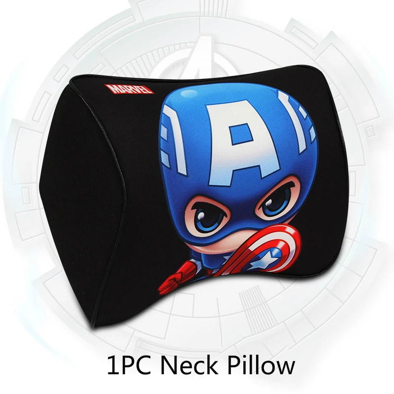 Подушка для автомобиля из пены памяти, подушка для сиденья супергероя, подушка Шейная Подушка, поясничная универсальная поддержка сиденья, поясничная Подушка, авто аксессуары - Название цвета: Neck Pillow