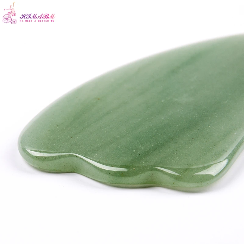 HIMABM Green Aventurine Gua Sha Guasha Board plates Face Massage Beauty Chinese Natural Jade Health Care Massage Scrape Tools HIMABM Green Aventurine Gua Sha Guasha Board plates Face Massage Beauty Chinese Natural Jade Health Care Massage Scrape Tools