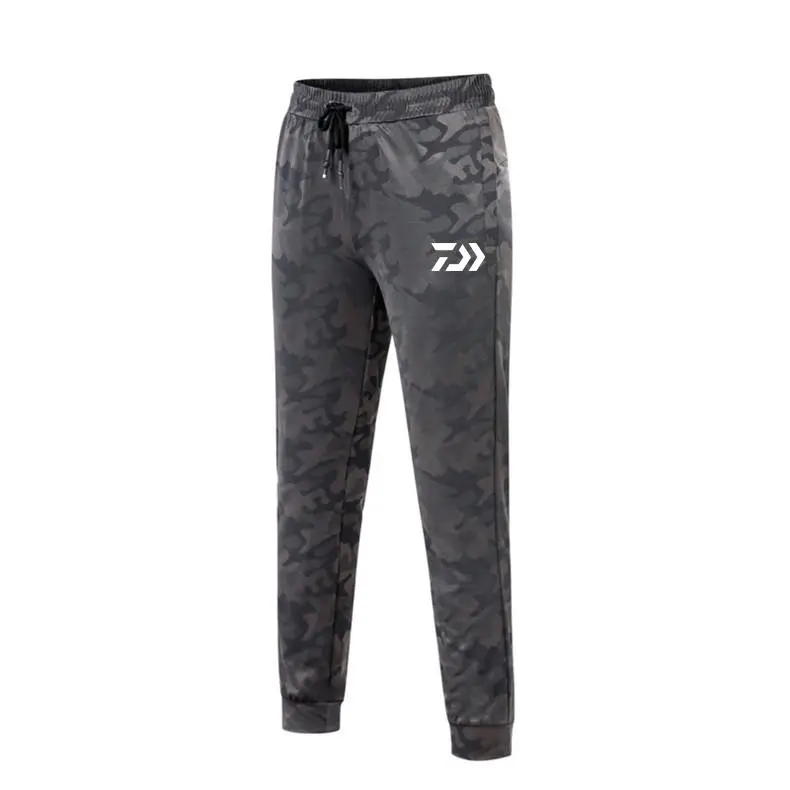 Дайв рыбалка брюки для мужчин быстросохнущие дышащие камуфляжные эластичные рыболовные брюки одежда для спорта на открытом воздухе DAWA Мужская одежда для рыбалки - Цвет: Gray