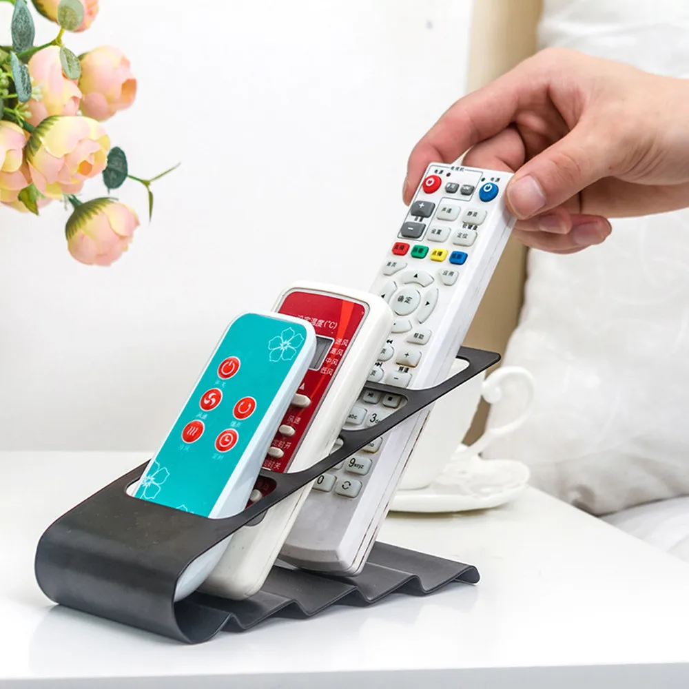 TV/DVD/VCR Organiser 4 Frame Remote Control Storage Mobile Phone Holder Stand kitchen storage repisas de pared decorativos