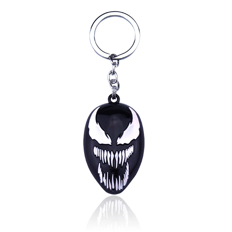 Marvel Spider браслет для мужчин Venom маска ожерелье Мстители комиксов аниме-подвески фанаты подарок для мужчин женщин thanos ювелирные изделия - Окраска металла: BLACK