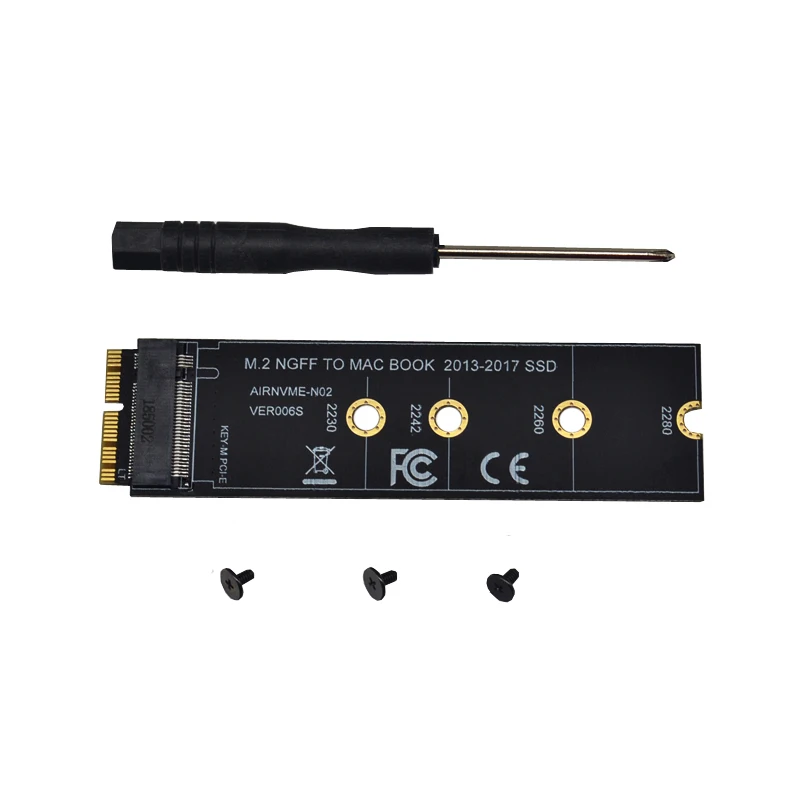 M ключ M.2 NGFF PCIe AHCI SSD адаптер карты для MACBOOK Air 2013 2014 2015 2017 A1465 A1466 Pro A1398 A1502 A1419 2230 2280