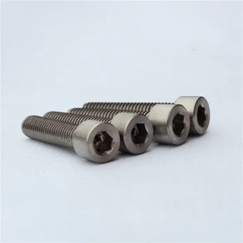 

M2.5 Hex socket Screws TA2 Titanium Allen Cylindrical head Bolts Pure Titanium Screw DIN912 Length 4mm-20mm