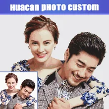 Huacan полная круглая алмазная живопись фотографии на заказ Стразы 5D Diy Алмазная Вышивка Сделай Сам Алмазная мозаика