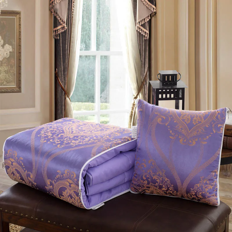 

2018 luxurys silk Pillow blanket combo Summer comforter/blanket/bedspreads/duvet/bedclothes/quilt filler