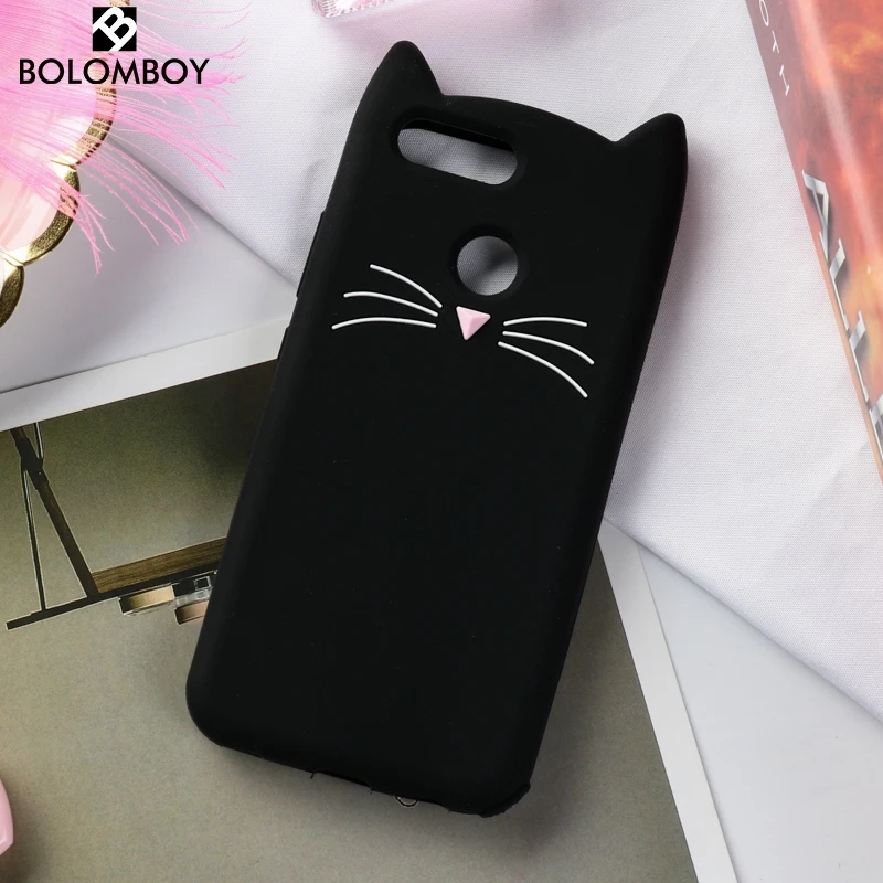

Cute Cat Ear Case For Huawei Honor 7C Pro 7A 7X 8 10 P Smart Y5 2018 Y6 Y7 Y9 2018 Y3 II Y5 II Nova Lite 2017 Case Silicone Soft