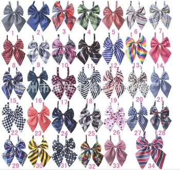 

30pc/lot Big Sale New Colorful Handmade Adjustable Dog Ties Pet Bow Ties Cat Neckties Dog Grooming Supplies P04