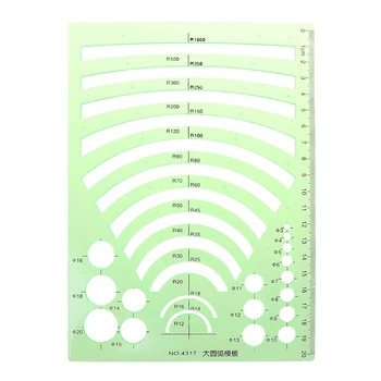 

Plastic Math Ruler Drawing Learning Plastic Template Ruler Protractor Green Stationery School Accessories